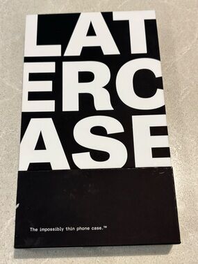 Latercase iPhone 12 Pro Max Case Black Classic Kevlar NIB Techwear Minimalist